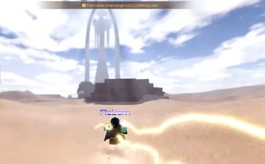 A sandworm close-up with the Watchtower silhouette behind it